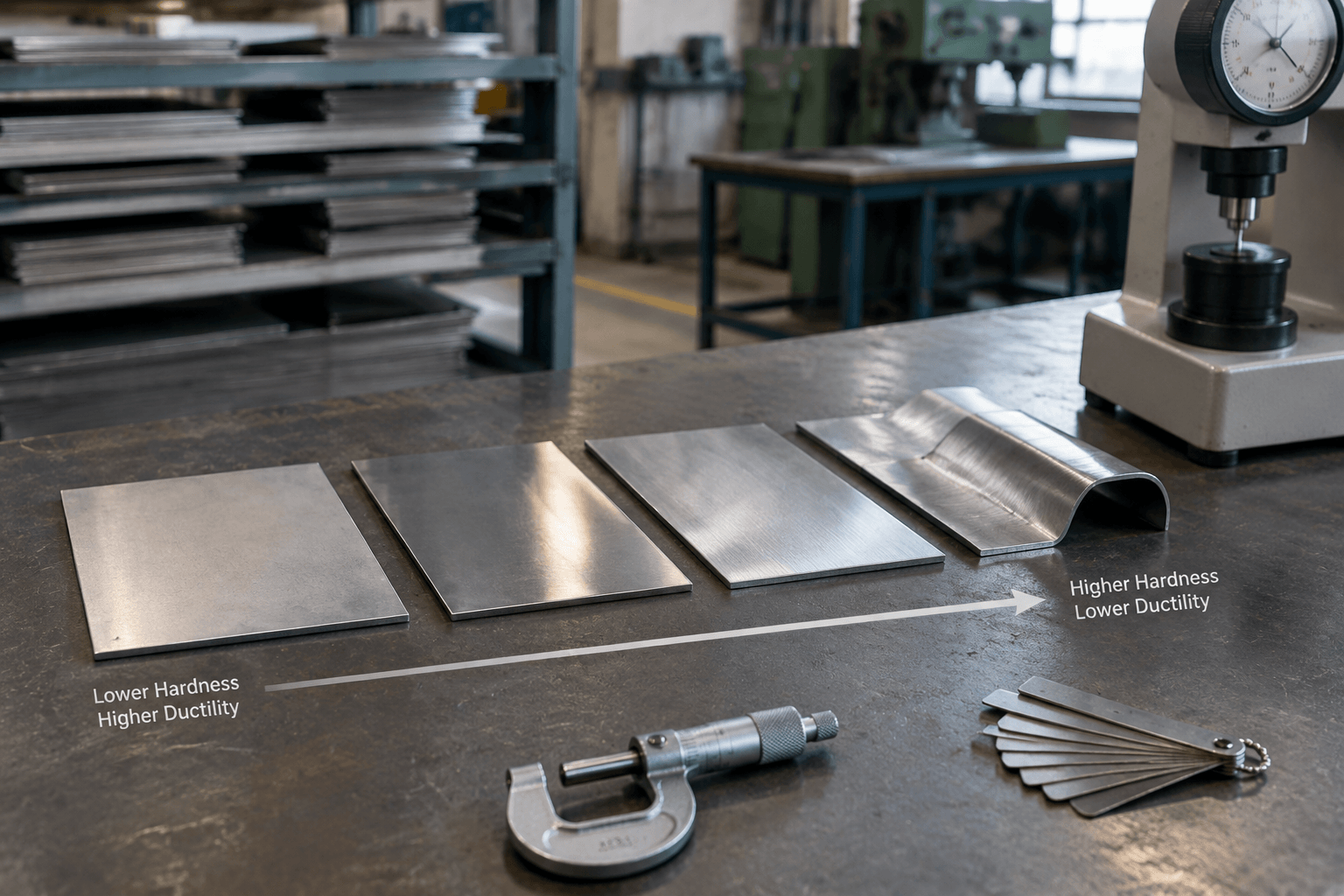 304 stainless steel hardness drawing review and fabricated part inspection