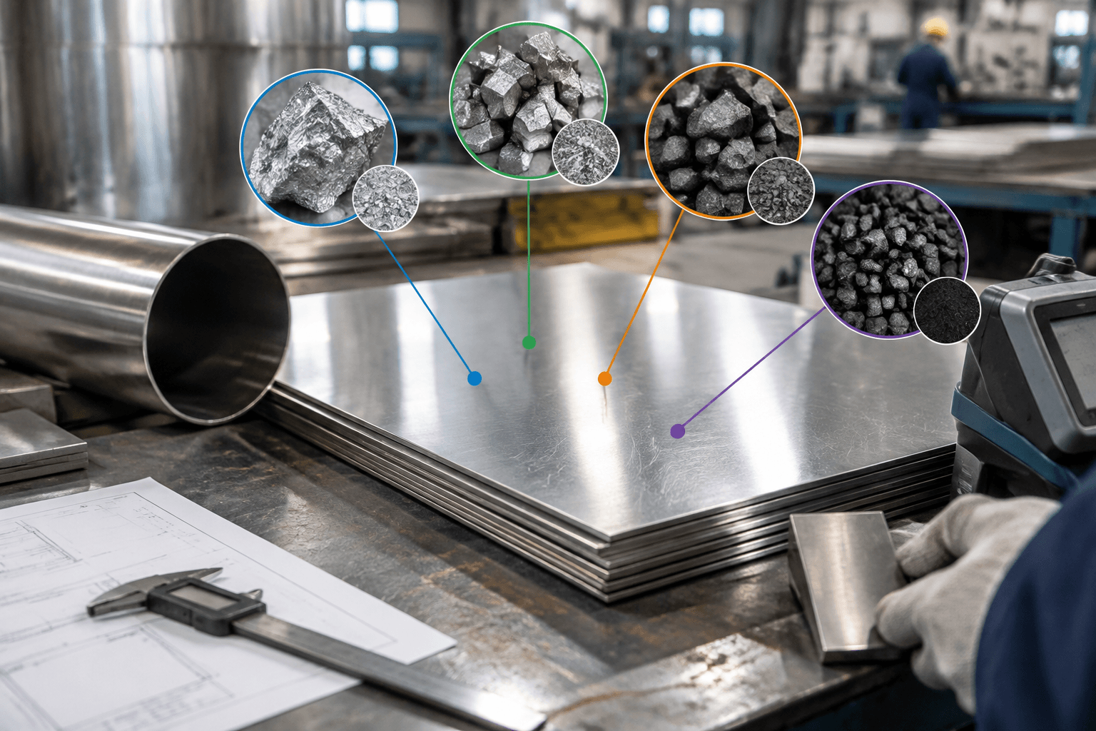 316 stainless drawing review and fabricated part inspection