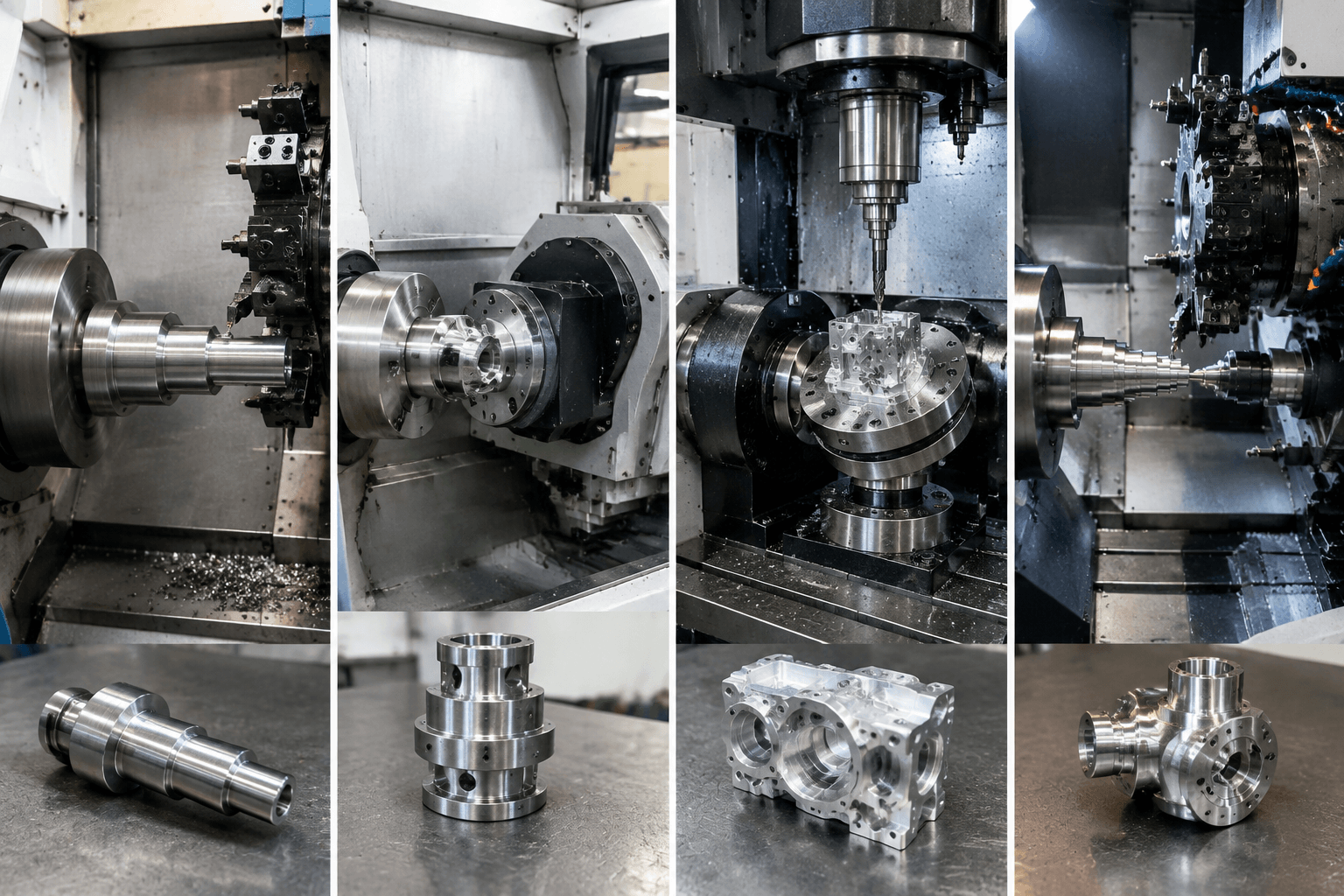 4 axis cnc lathe drawing review and fabricated part inspection