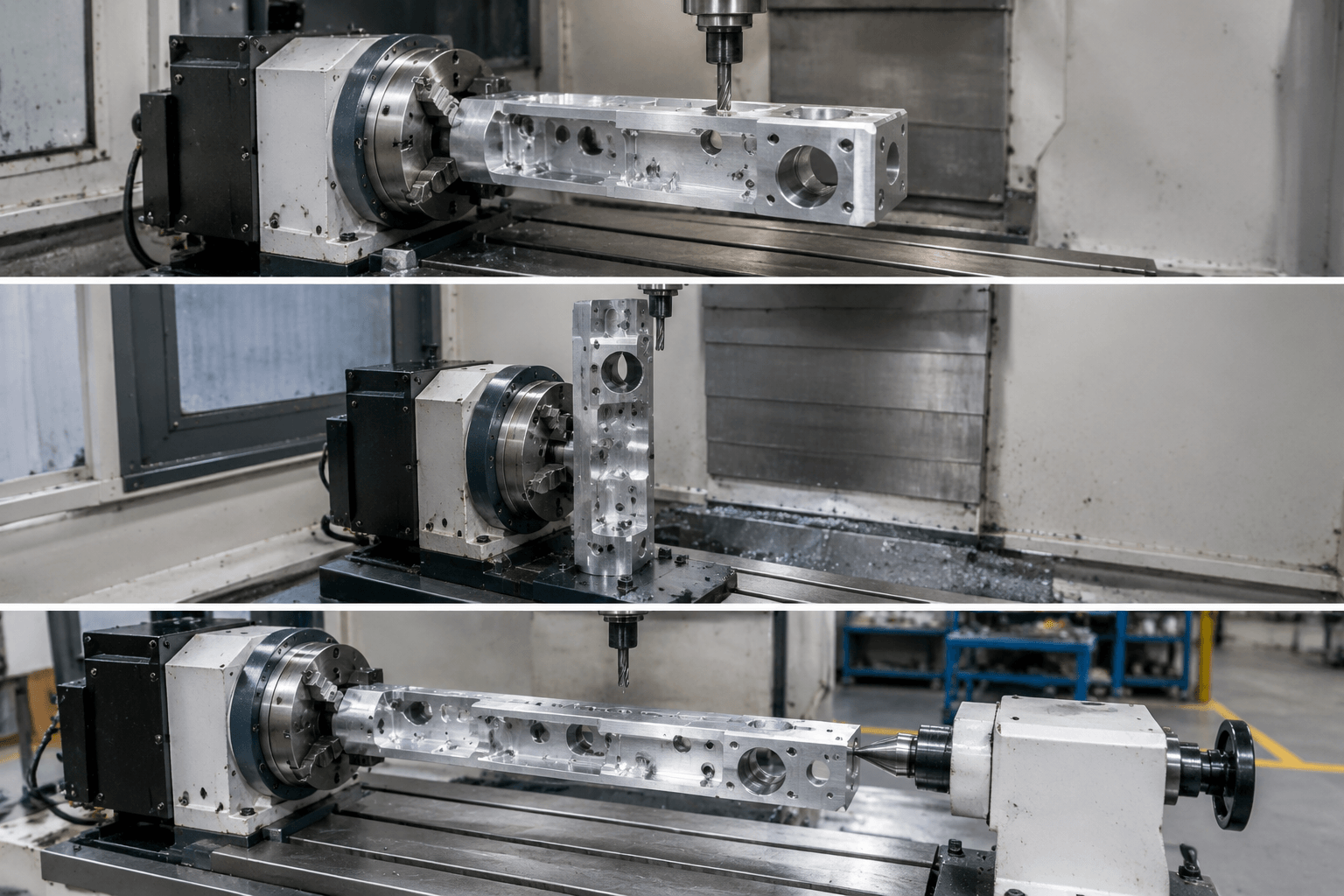 4 axis rotary table drawing review and fabricated part inspection