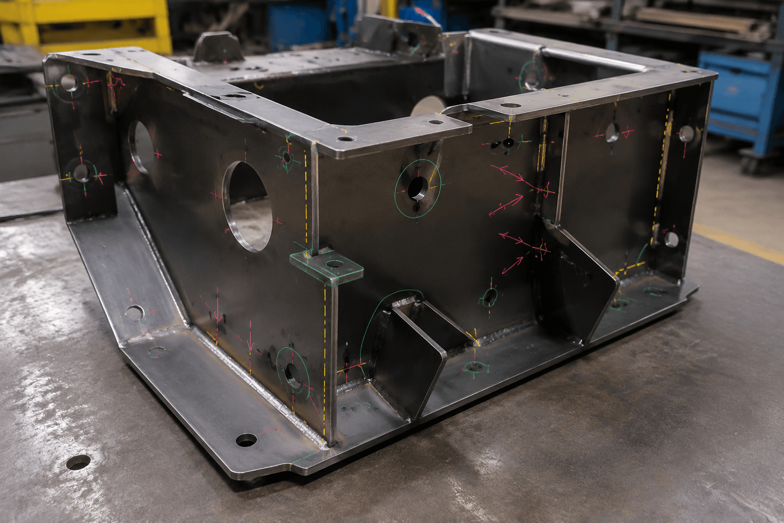 fabricated components production and quality inspection