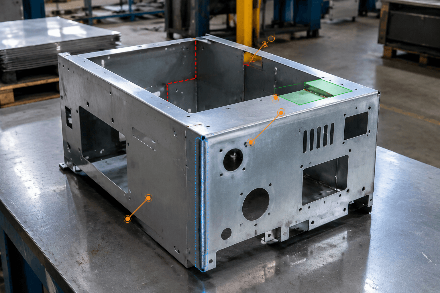 steel sheet processing production and quality inspection