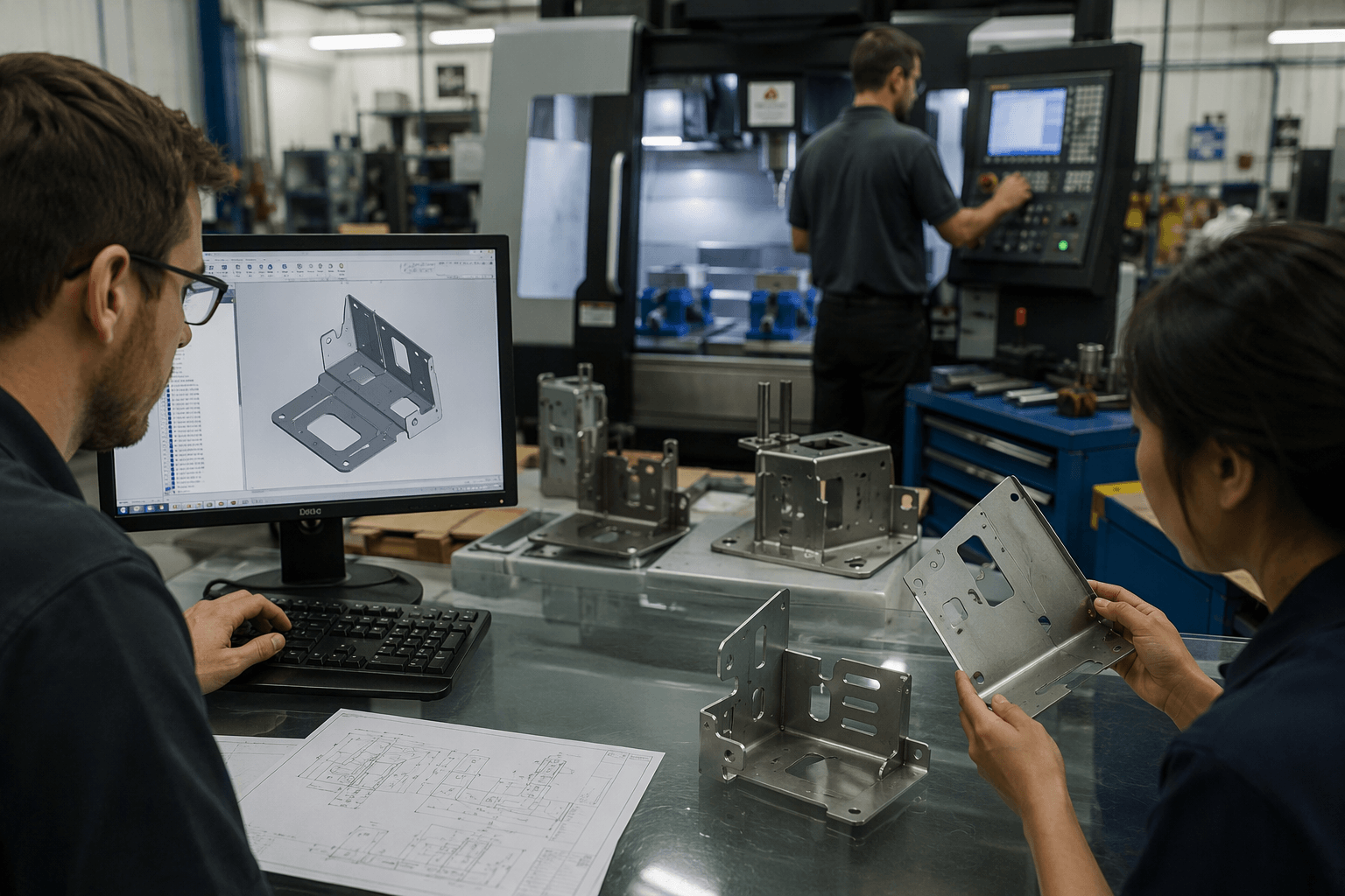 computer numerical control application production and quality inspection