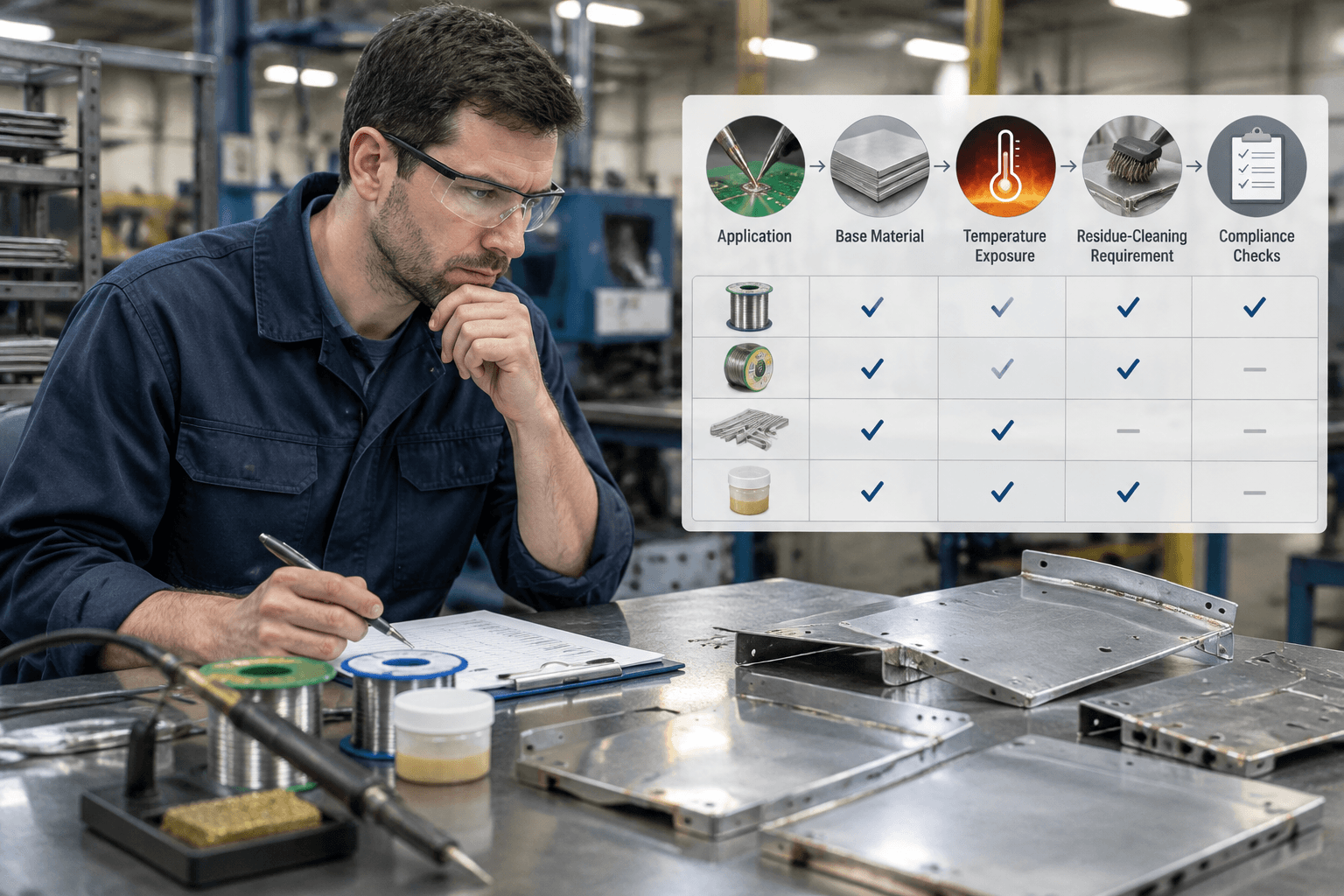 solder uses production and quality inspection