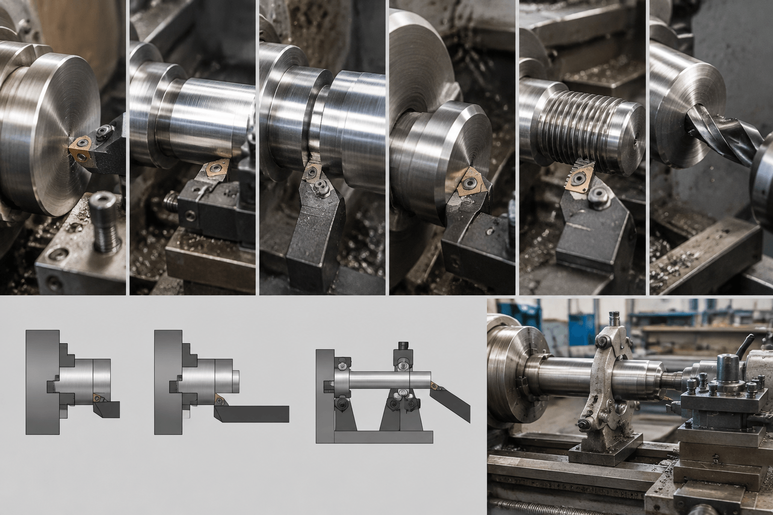 lathe operation production and quality inspection