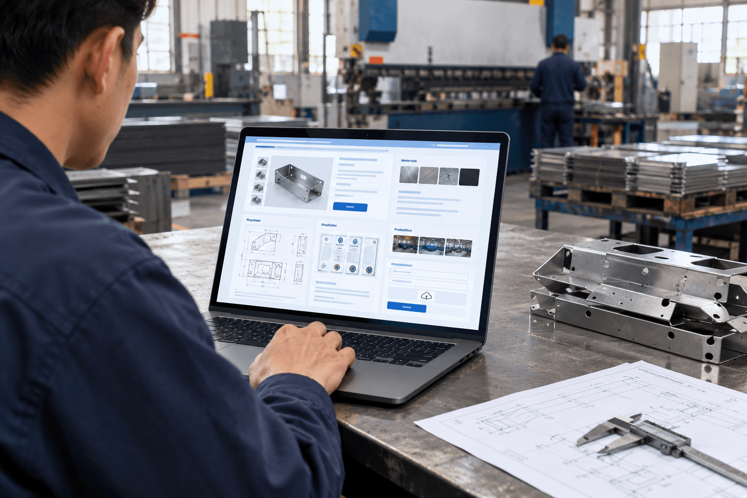 fabrication company website production and quality inspection