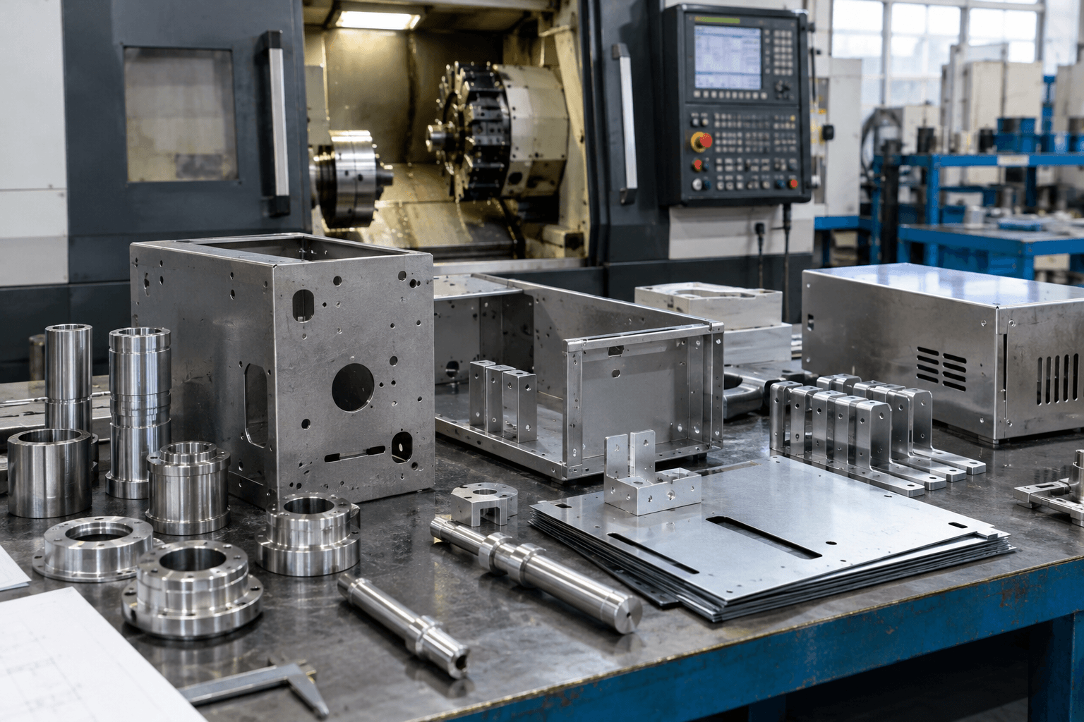 application of cnc lathe machine production and quality inspection