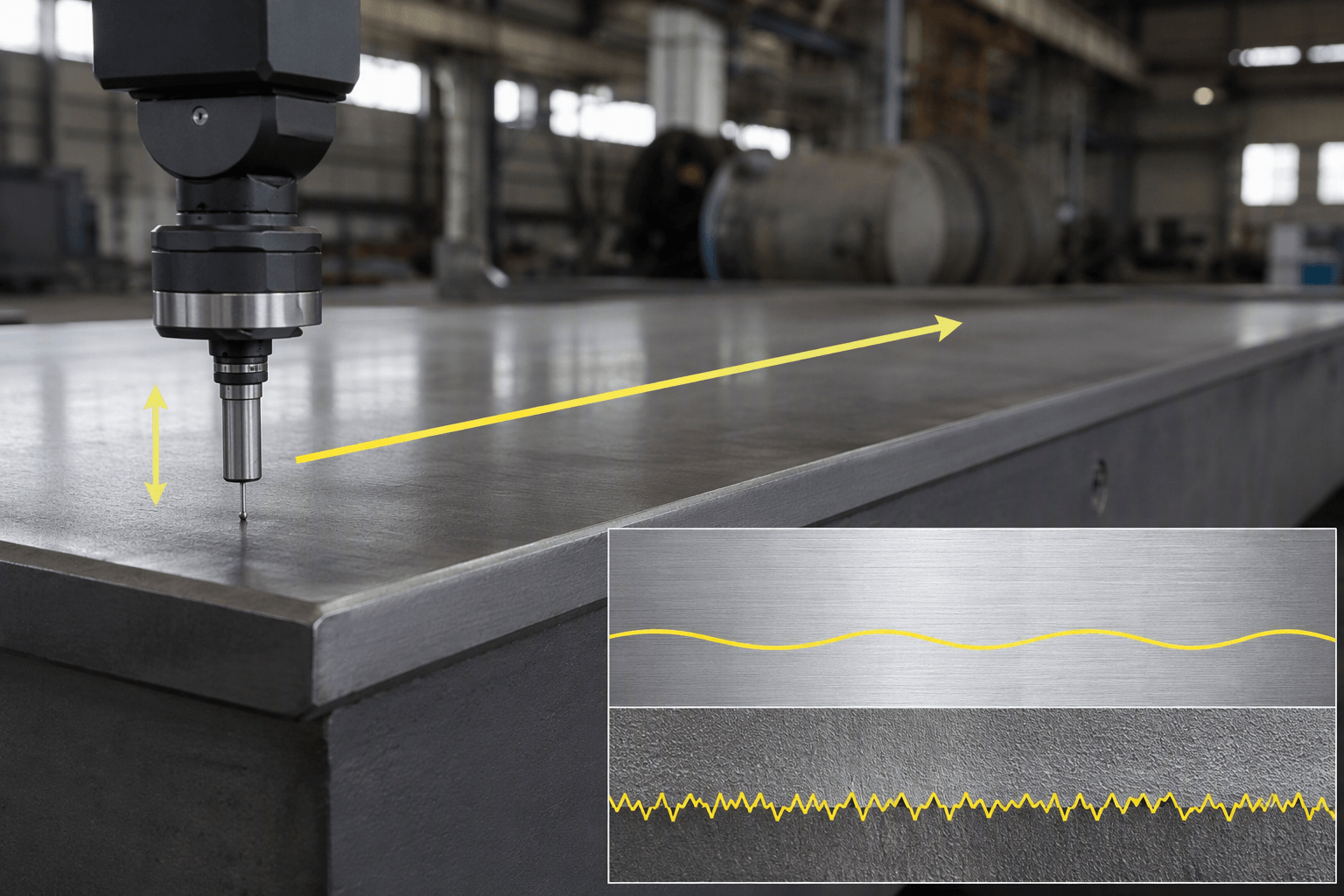 125 surface finish example production and quality inspection
