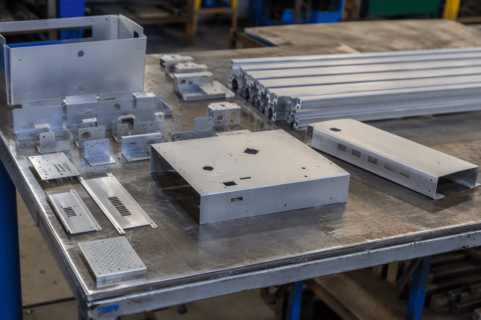 2020 aluminum extrusion production and quality inspection