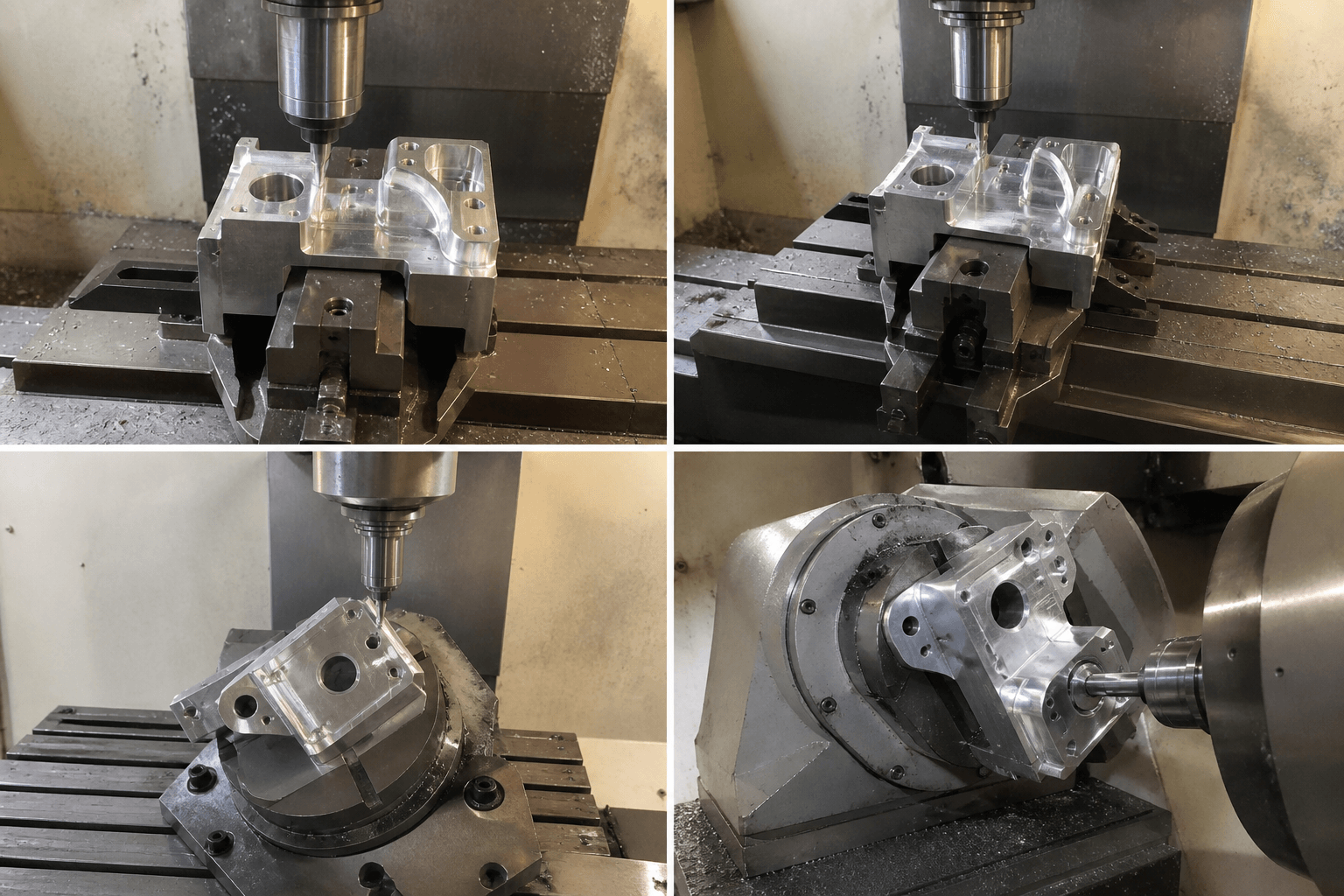 3 axis machining services production and quality inspection