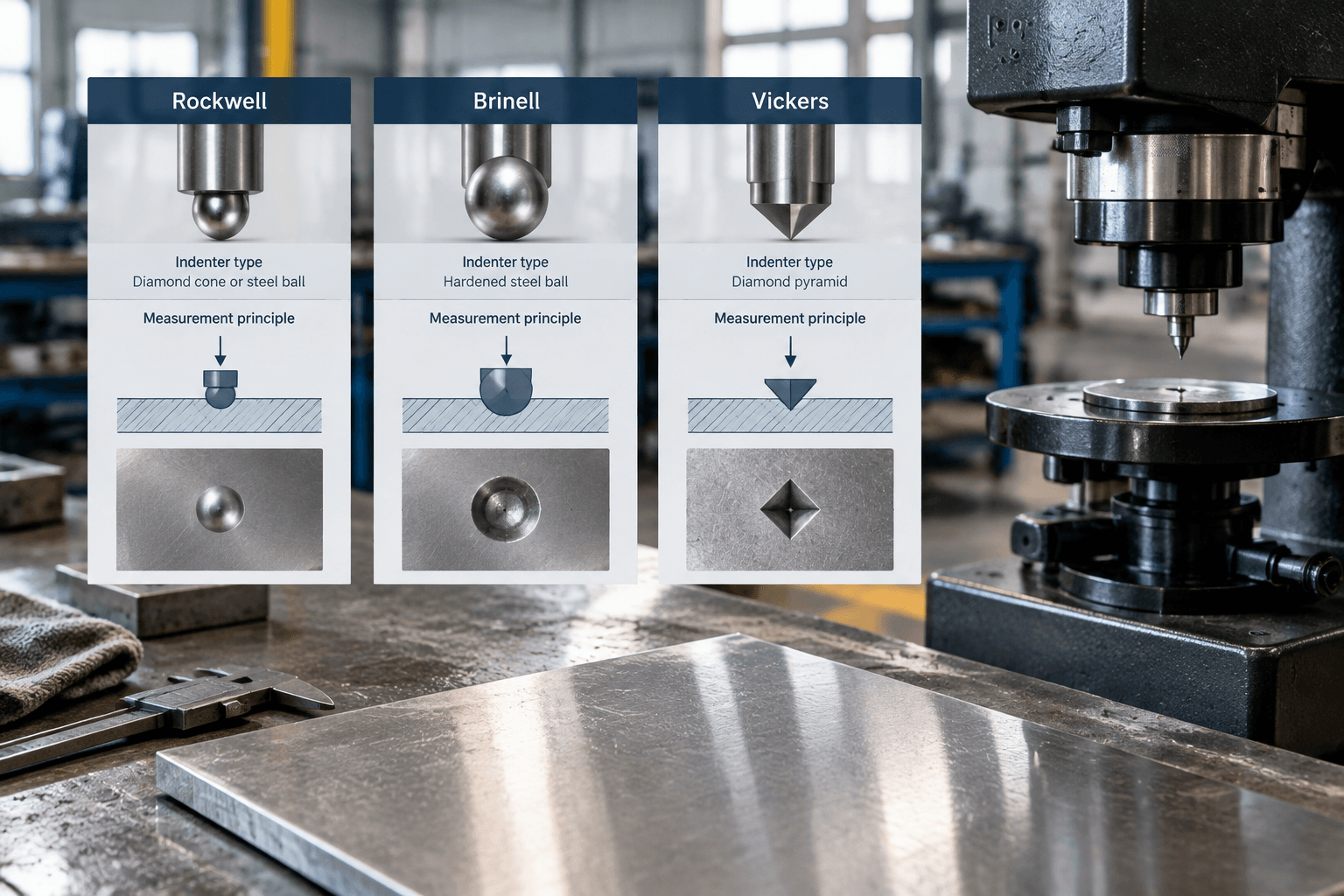 304 stainless steel hardness production and quality inspection