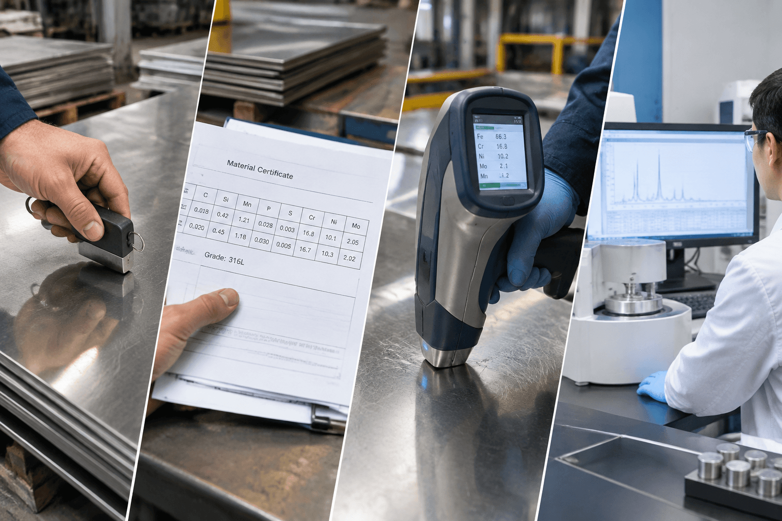 316 or 316l production and quality inspection
