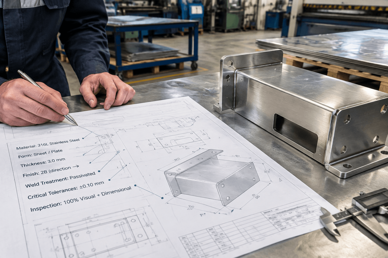 316l stainless production and quality inspection