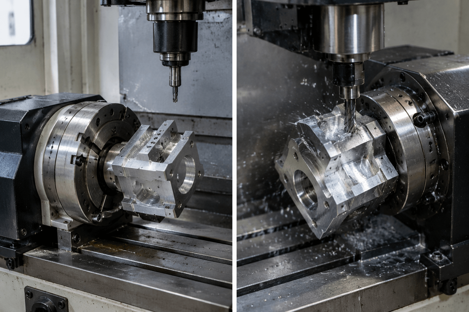 4 axis cnc production and quality inspection