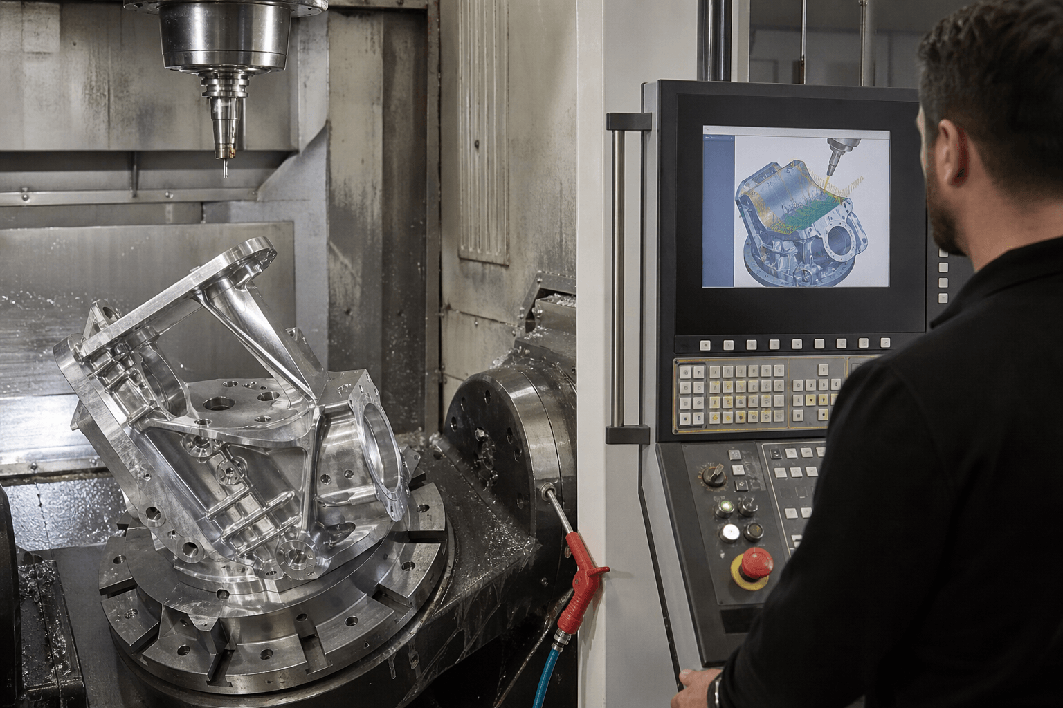 4 axis machining production and quality inspection