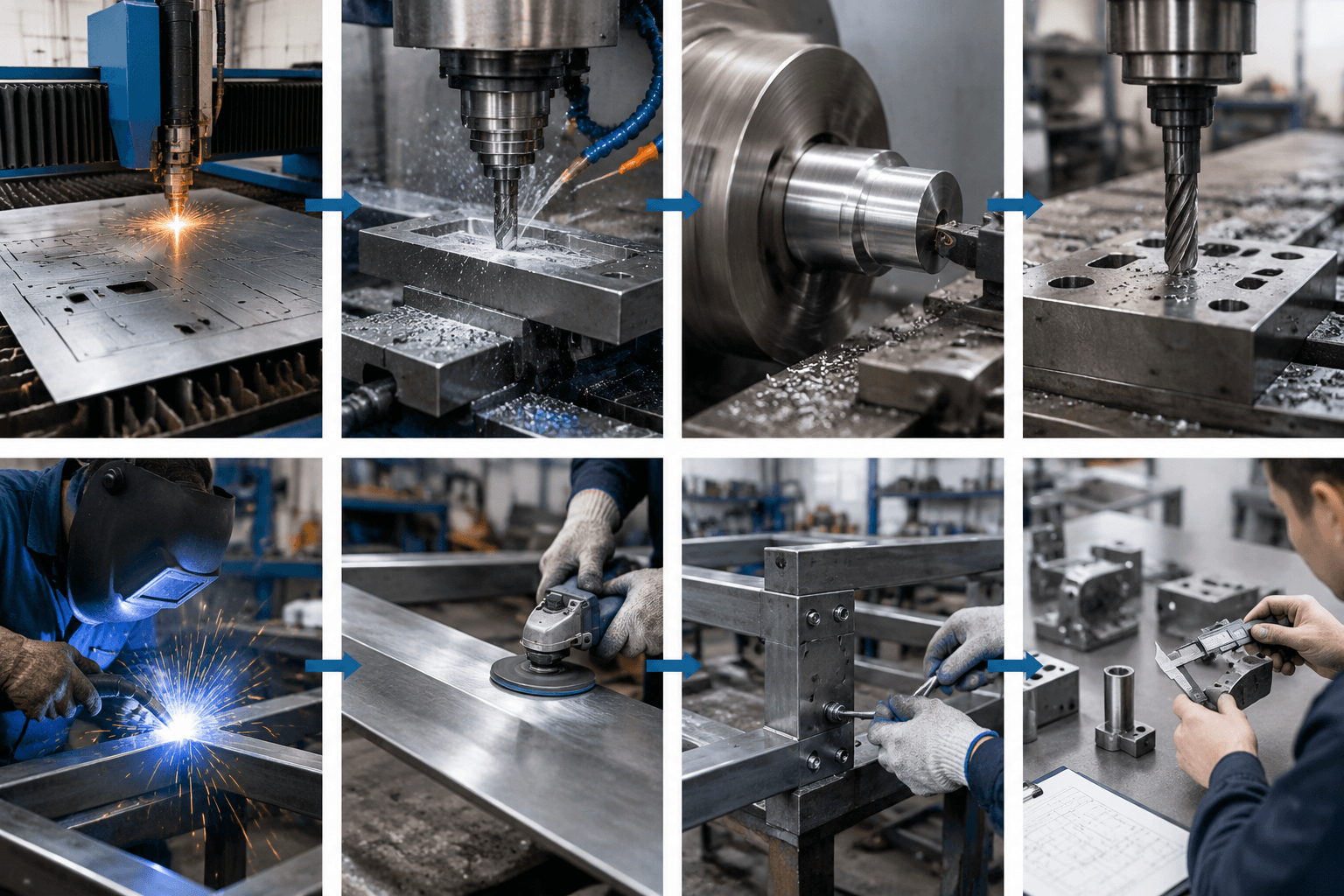 4130 steel drawing review and fabricated part inspection