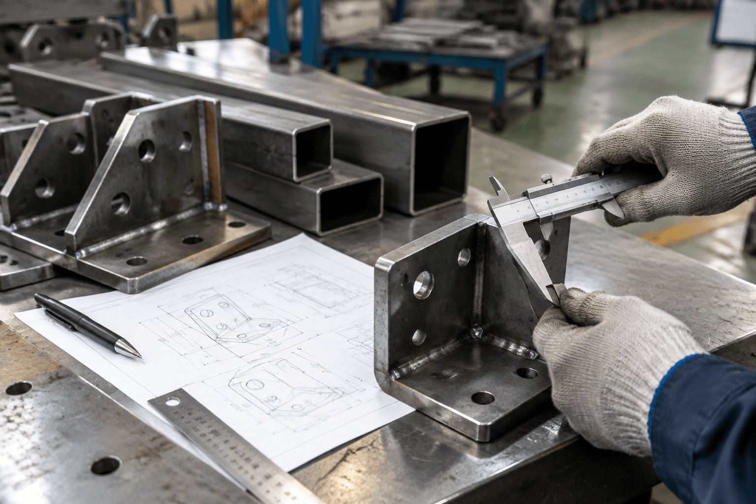 4130 steel equivalent drawing review and fabricated part inspection