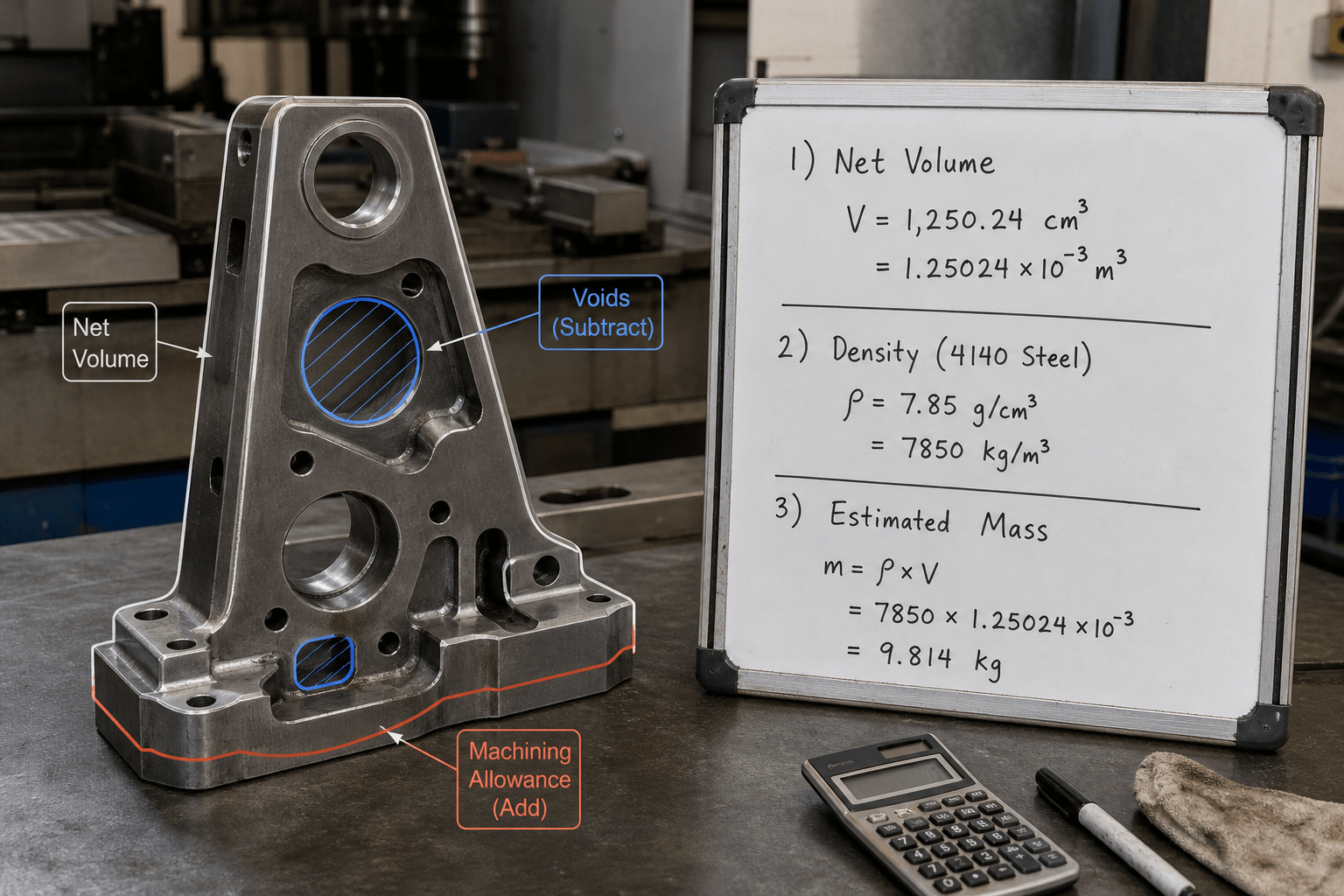 4140 steel density drawing review and fabricated part inspection
