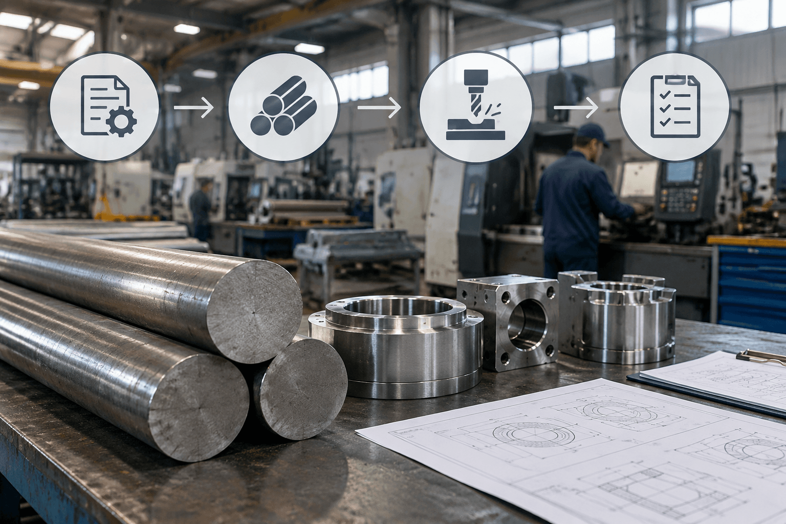 4140 steel uses drawing review and fabricated part inspection