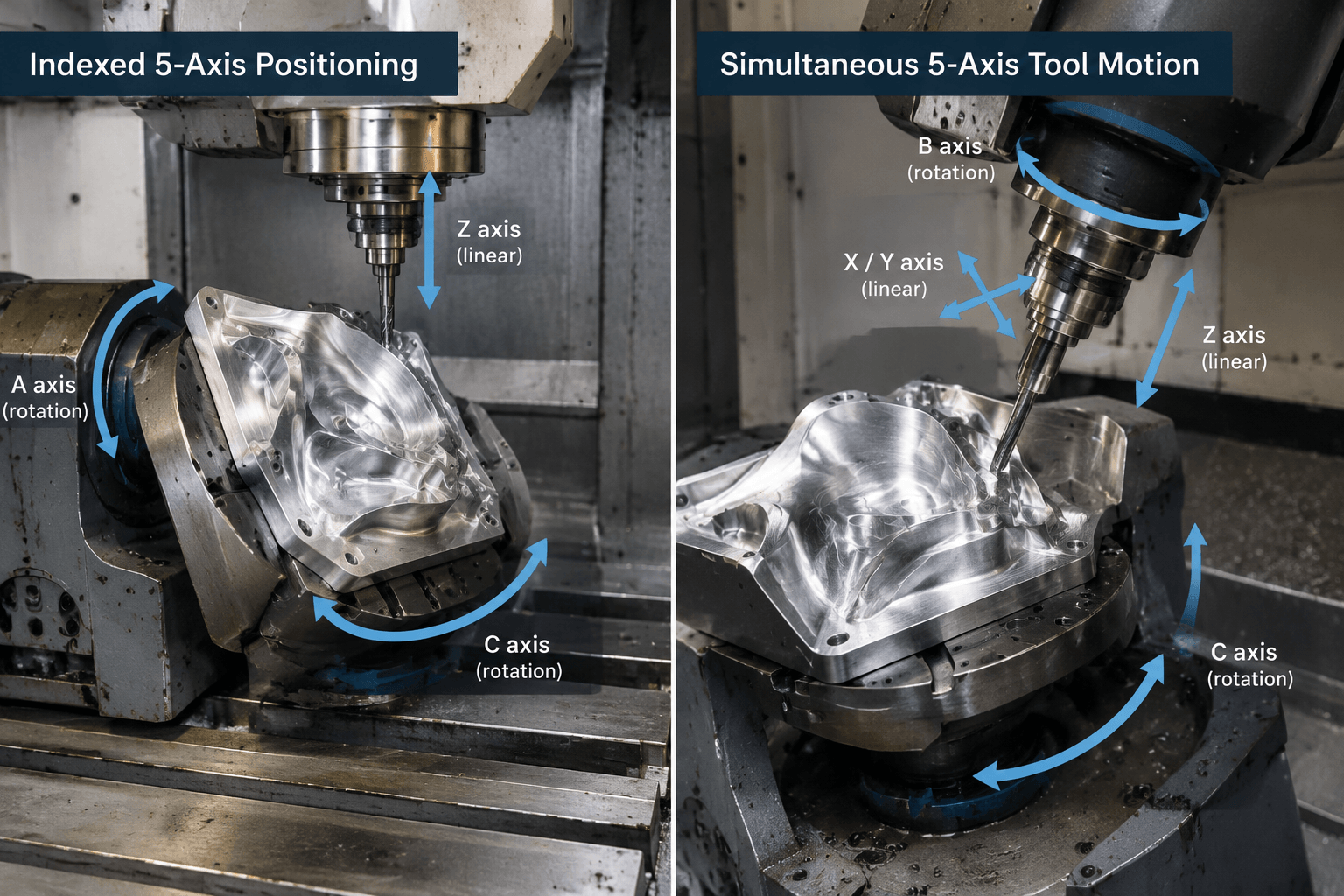 5 axis cnc machining services drawing review and fabricated part inspection