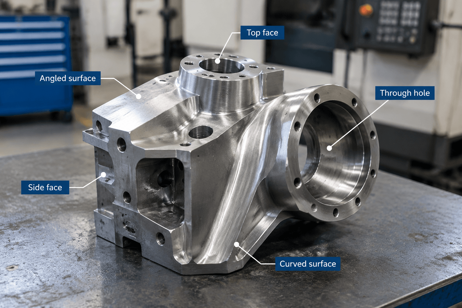 5 axis milling services drawing review and fabricated part inspection