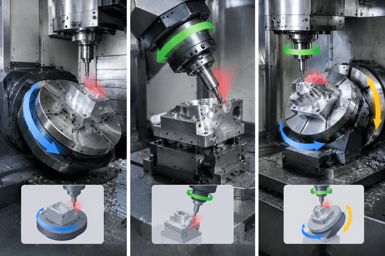 6 axis milling machine drawing review and fabricated part inspection