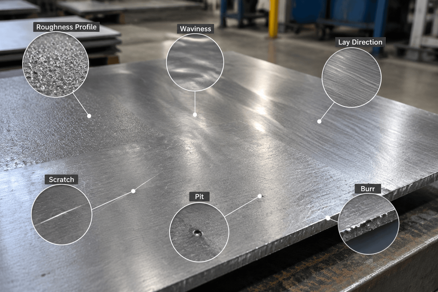 40 surface finish production and quality inspection