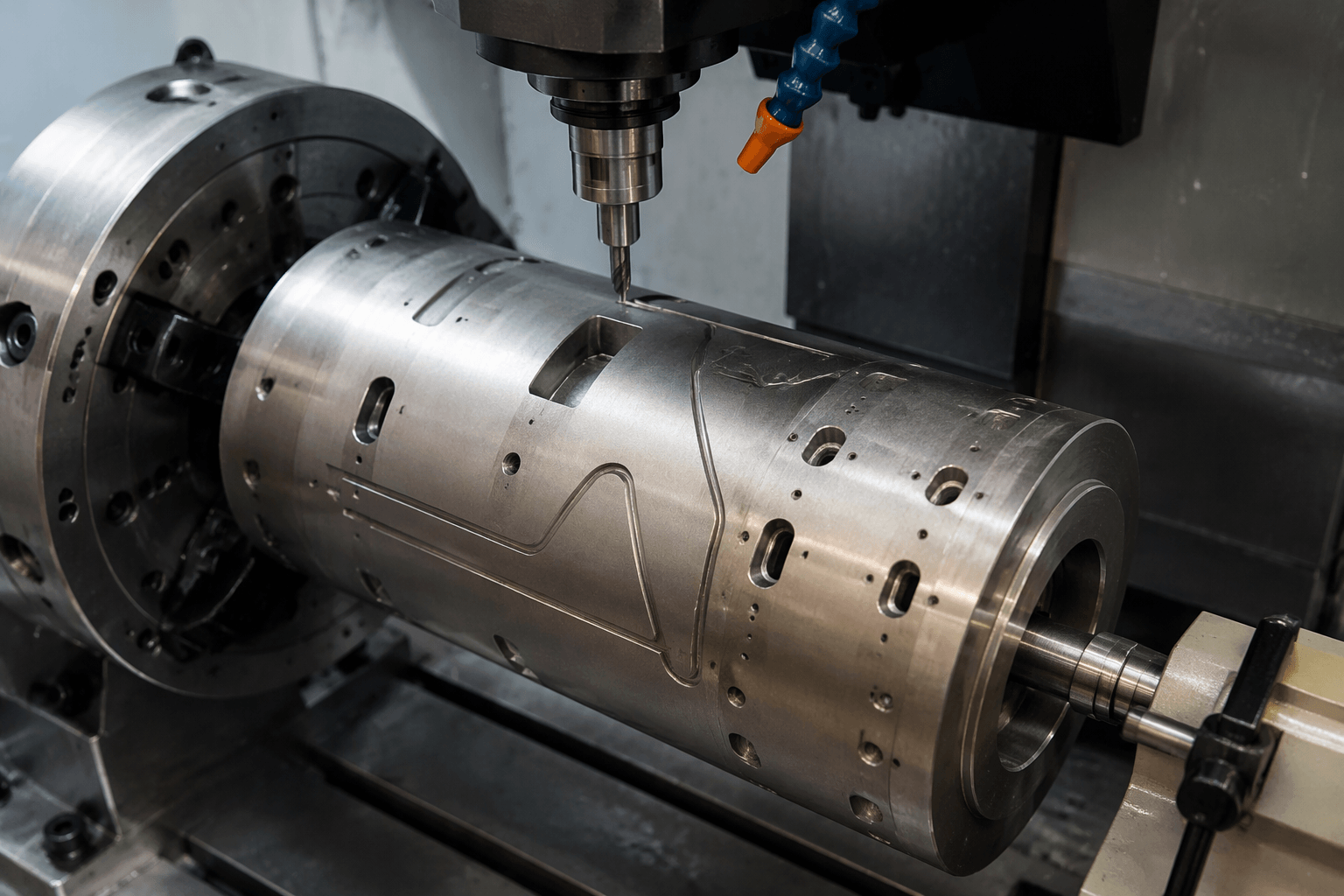 4th axis cnc production and quality inspection