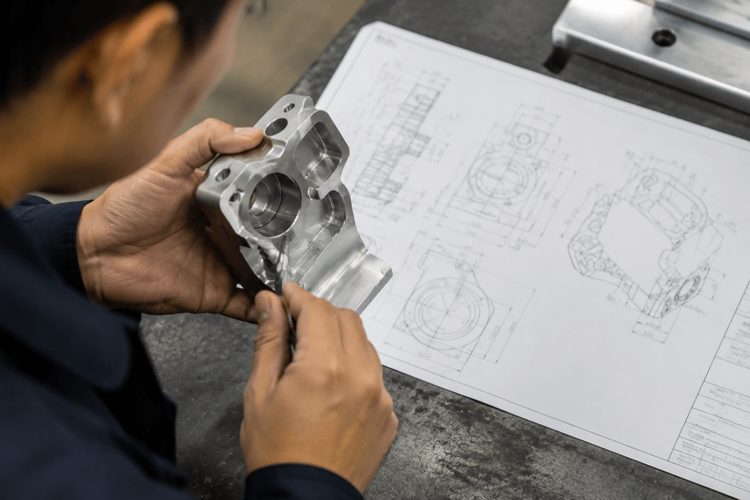 5 axis cnc service production and quality inspection