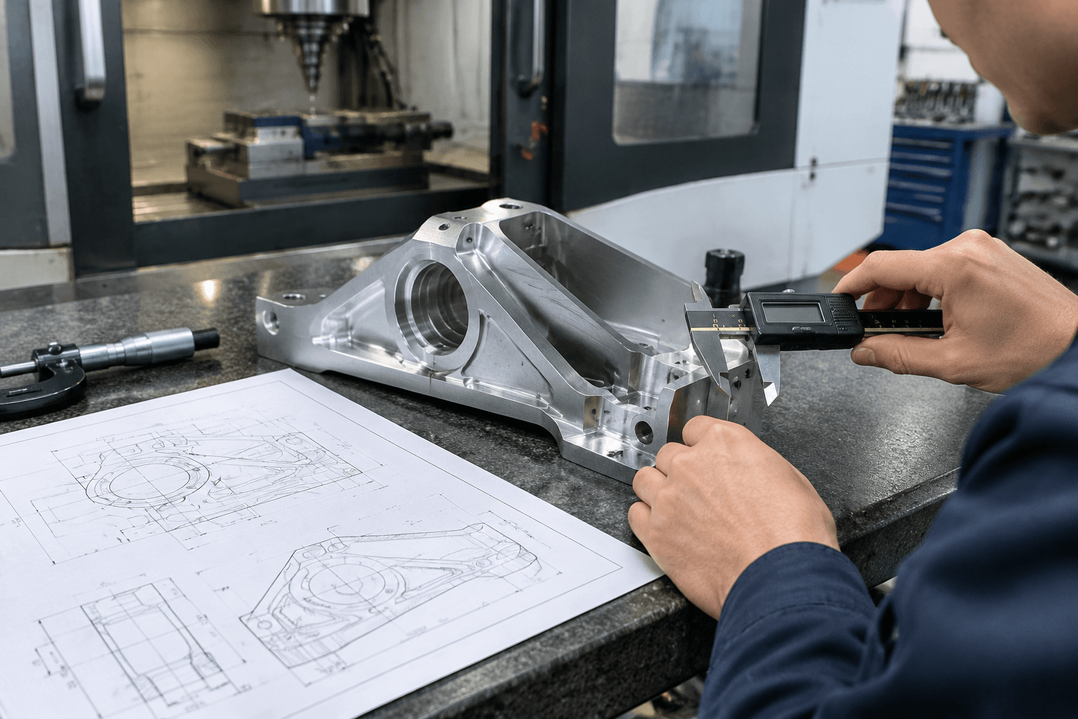 5 axis routing services production and quality inspection
